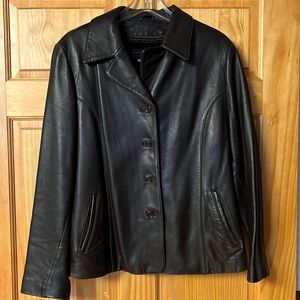 Brown leather jacket 2XL